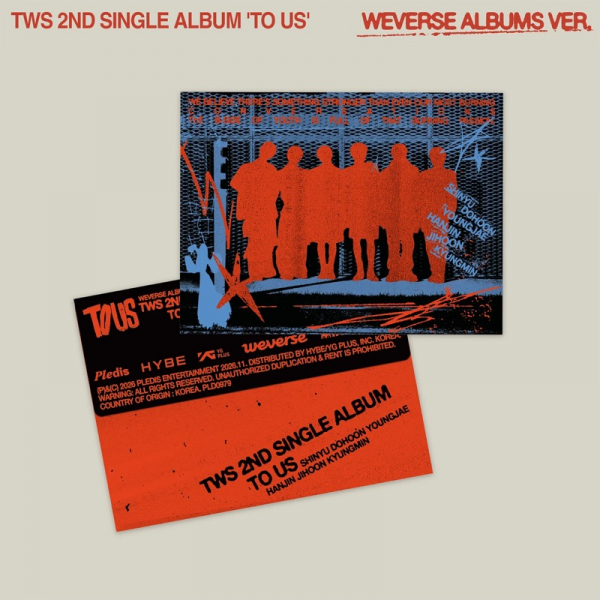 Tws - To Us (Weverse Albums Ver.) in the group MERCHANDISE / Merch+Code / Kommande / K-Pop at Bengans Skivbutik AB (5694247)
