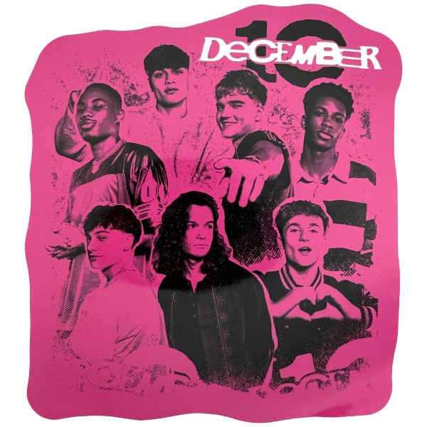 December 10 - Montage Faces Pink Sticker in the group MERCHANDISE / Merch / Nyheter / Pop-Rock at Bengans Skivbutik AB (5694742)