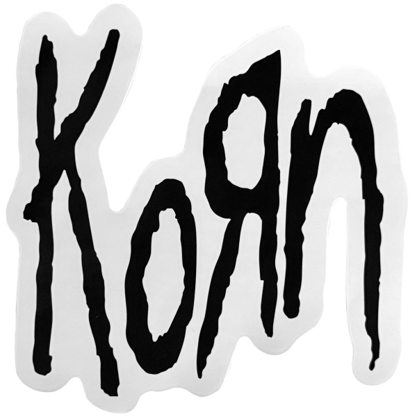 Korn - Black Logo Sticker in the group MERCHANDISE / Merch / Nyheter / Hårdrock at Bengans Skivbutik AB (5694832)