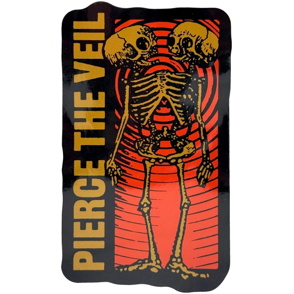 Pierce The Veil - Wavy Skeleton Sticker in the group MERCHANDISE / Merch / Nyheter / Hårdrock at Bengans Skivbutik AB (5694921)