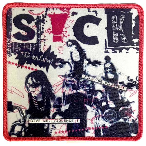 Warning - S!Ck Woven Patch in the group MERCH / Accessories / Patches at Bengans Skivbutik AB (5695001)