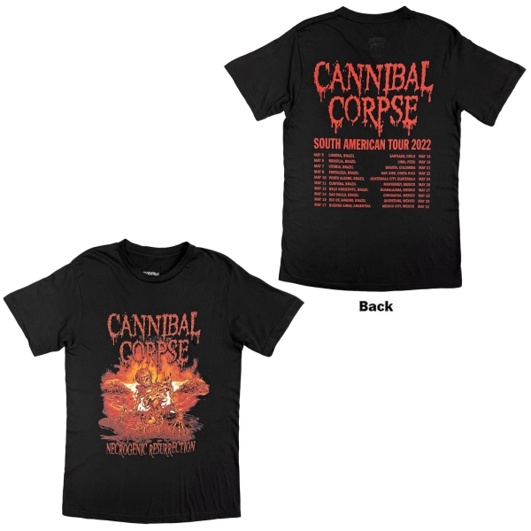 Cannibal Corpse - Necrogenic Resurrection Uni Bl T-Shirt in the group MERCHANDISE / T-shirt / Nyheter / Hårdrock at Bengans Skivbutik AB (5695023r)