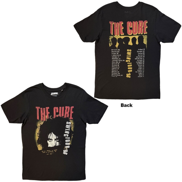 The Cure - Swing Tour 96 Uni Bl T-Shirt in the group MERCHANDISE / T-shirt / Nyheter / Pop-Rock at Bengans Skivbutik AB (5695026r)