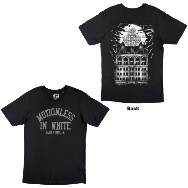 Motionless In White - Afraid Of The Dark Uni Bl T-Shirt in the group MERCHANDISE / T-shirt / Nyheter / Hårdrock at Bengans Skivbutik AB (5695040r)