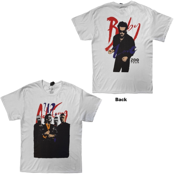 U2 - Achtung Baby Zoo Tv Tour Uni Wht T-Shirt in the group MERCH / Clothing / T-shirts at Bengans Skivbutik AB (5695052r)