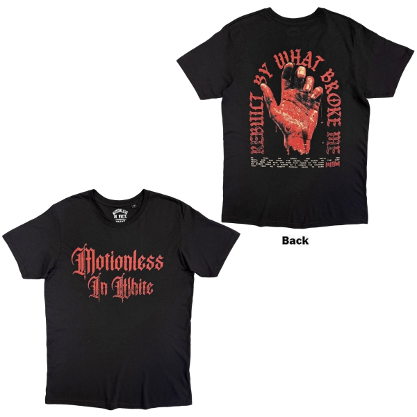 Motionless In White - Hand Uni Bl T-Shirt in the group MERCHANDISE / T-shirt / Nyheter / Hårdrock at Bengans Skivbutik AB (5695335r)