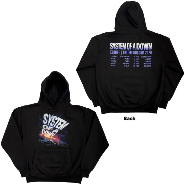 System Of A Down - Admat Tour 26 Uni Bl Hoodie in the group MERCHANDISE / Hoodies / Nyheter / Hårdrock at Bengans Skivbutik AB (5695339r)