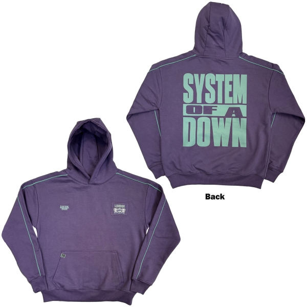 System Of A Down - London Event Tour 26 Uni Purp Hoodie in the group MERCHANDISE / Hoodies / Nyheter / Hårdrock at Bengans Skivbutik AB (5695342r)