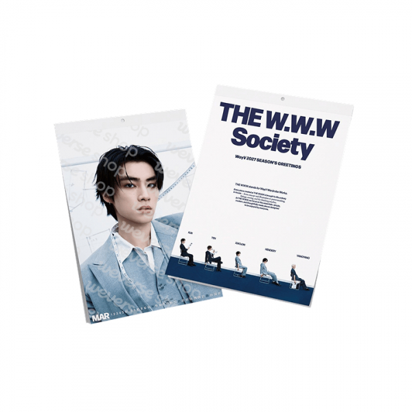WayV - 2027 Seasons Greetings (Wall Calendar) in the group MERCHANDISE / Merch / Kommande / K-Pop at Bengans Skivbutik AB (5695499)