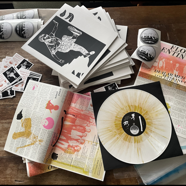 Florence Valentin - Dealar Med Maskiner Om Poesi (White/Orange Splatter Vinyl LP) in the group VINYL / New releases / Pop-Rock at Bengans Skivbutik AB (5695509)