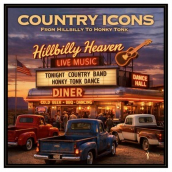 Various Artists - Country Icons: From Hillbilly To Honky Tonk (Ltd Nad Sunburst Vinyl) in the group VINYL / New releases - import / Country at Bengans Skivbutik AB (5696510)