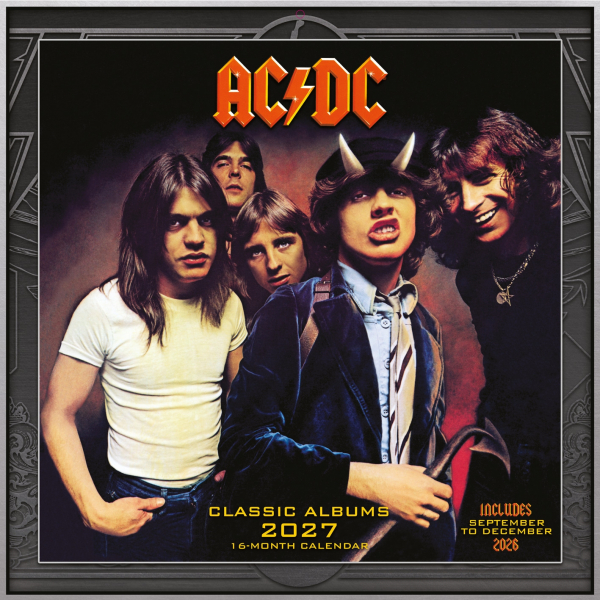 Ac/Dc - Albums 2027 30X30 Square Calendar in the group MERCH / Gadgets / Calendars at Bengans Skivbutik AB (5696517)