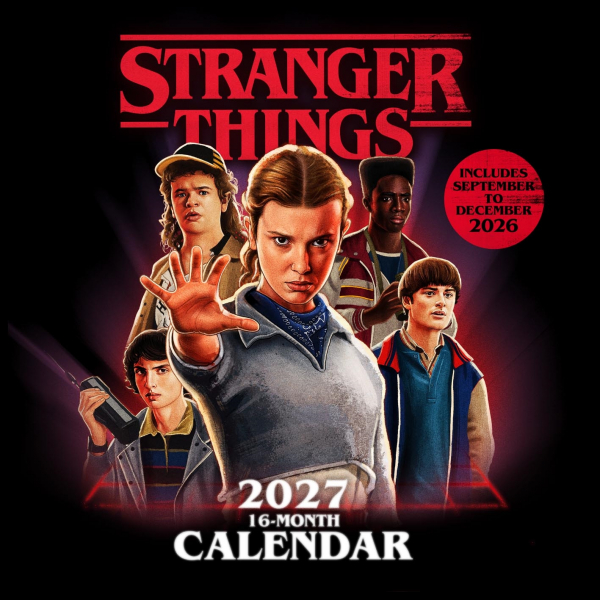 Stranger Things - 2027 30X30 Square Calendar in the group MERCH / Gadgets / Calendars at Bengans Skivbutik AB (5696521)