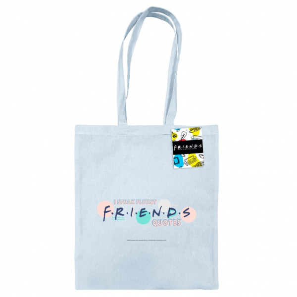 Friends - I Speak Fluent Pastel Blue Tote Bag in the group OTHER / Kommande - alla format at Bengans Skivbutik AB (5696526)