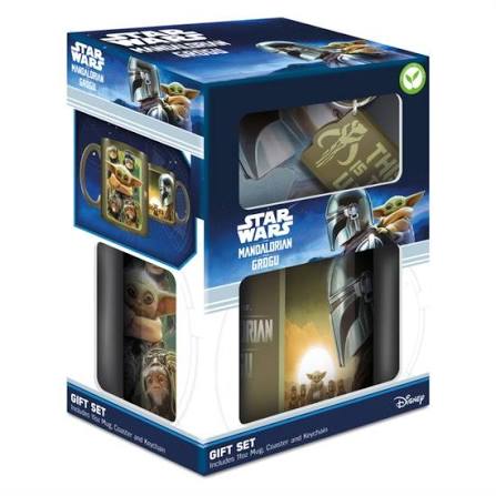 The Mandalorian - Bounty Hunters Gift Set (Mug, Coaster, Keychain) in the group MERCH / Home & decor / Mugs at Bengans Skivbutik AB (5696530)