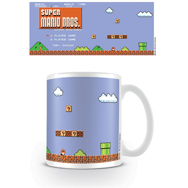 Super Mario - Retro Title Mug in the group MERCH / Home & decor / Mugs at Bengans Skivbutik AB (5696539)