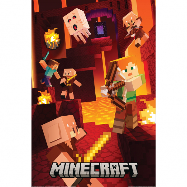 Minecraft - Cinematic Piglins Maxi Poster 91,5 X 61 Cm in the group MERCH / Posters at Bengans Skivbutik AB (5696652)