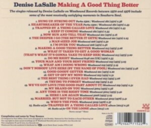Lasalle Denise - Making A Good Thing Better: The Com in the group CD / Pop-Rock,RnB-Soul at Bengans Skivbutik AB (571422)