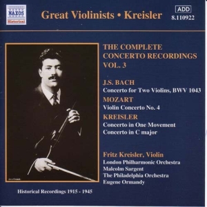 Bach/Mozart/Kreisler - Violin Concertos in the group Externt_Lager /  at Bengans Skivbutik AB (595602)