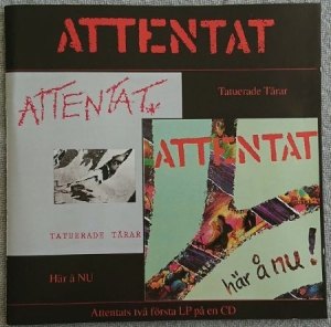 Attentat - Tatuerade Tårar / Här Å Nu in the group Minishops / Attentat at Bengans Skivbutik AB (622956)