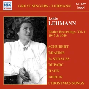 Lehmann - Lieder Recordings Vol 6 in the group Externt_Lager /  at Bengans Skivbutik AB (660644)