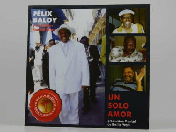 Baloy Felix - Un Solo Amor in the group CD / Worldmusic/ Folkmusik at Bengans Skivbutik AB (670174)