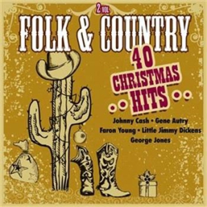 Blandade Artister - Folk & Country- 40 Christmas Hits in the group CD / Country at Bengans Skivbutik AB (923695)