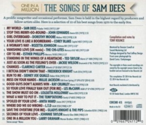 Various Artists - One In A Million: The Songs Of Sam in the group OTHER / Övrigt /  at Bengans Skivbutik AB (953805)