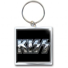 Kiss - Chromo logo metal keychain
