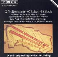 Telemann Georg Philipp - Recorder Fl Conc /Bach