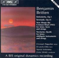 Britten Benjamin - Sinfonietta Op.1