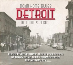 Blandade Artister - Down Home Blues Detroit (3Cd+Bok)