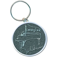 John Lennon - Imagine silver keychain