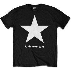 David Bowie - T-shirt Blackstar White Star on Black Mens TS