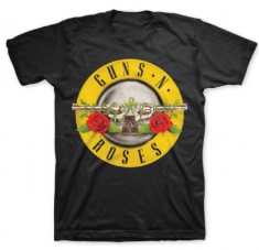 Guns N Roses Classic Logo Mens Black T Shirt: XXL - T-shirt