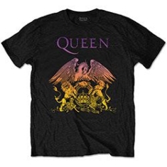 Queen - QUEEN MEN'S TEE: GRADIENT CREST in the group MERCH / T-Shirt / Summer T-shirt 23 at Bengans Skivbutik AB (3586117r)