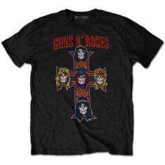 Guns N' Roses -  T-shirt - Vintage Cross (Men Black)