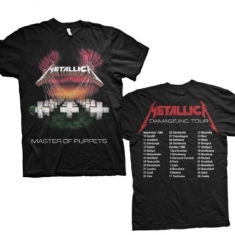 Metallica - T-shirt - Master of Puppets European Tour '86 (Back Print) (Men Black)