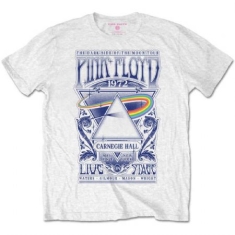 Pink Floyd - T-shirt - Carnegie Hall Poster (Retail Pack) (Kids White) (11+ år)