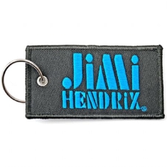 Jimi Hendrix - Jimi Hendrix Keychain: Stencil Logo (Double Sided Patch)
