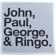 The Beatles - STANDARD PATCH: JOHN, PAUL, GEORGE, RING