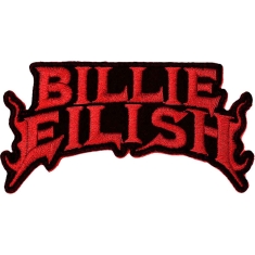 Billie Eilish - Billie Eilish Standard Patch : Flame Red