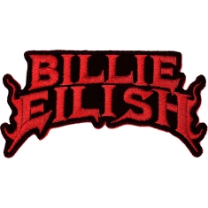 Billie Eilish - Flame Red Woven Patch