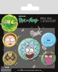 Rick and Morty - Rick and Morty (Heads) Badge Pack