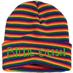 Billie Eilish - Billie Eilish Unisex Beanie Hat : Stripes