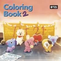 BT21 - Coloring book 2 in the group MERCHANDISE / Merch / K-Pop at Bengans Skivbutik AB (4045150)
