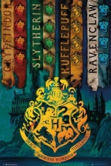 Harry Potter - House Flags Poster in the group OTHER / Merchandise at Bengans Skivbutik AB (4068962)