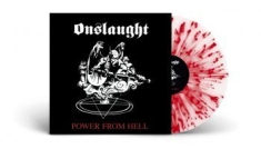 Onslaught - Power From Hell (White/Red Splatter