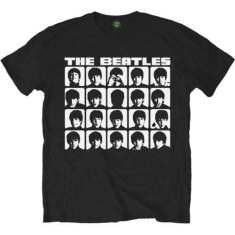 The beatles - Unisex T-Shirt: Hard Days Night Faces Mono