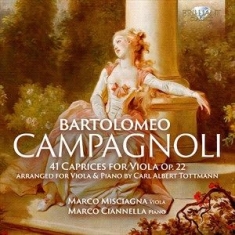 Campagnoli Bartolomeo - 41 Caprices For Viola, Op.22, Arran